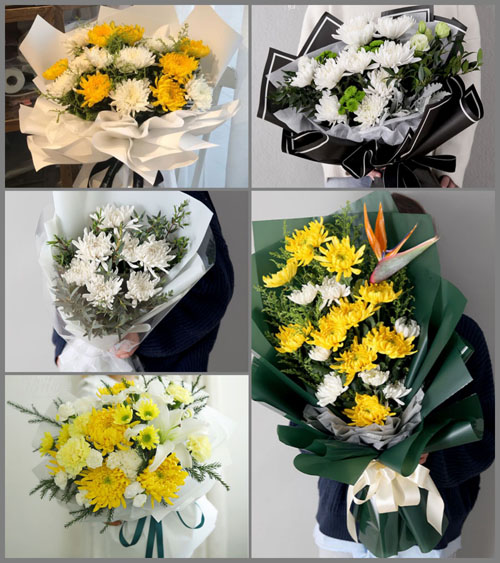 河南南阳社旗县赊店镇牌坊社区白事花束代送